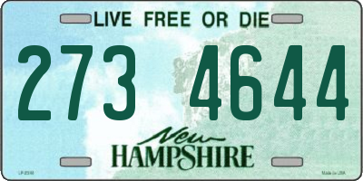 NH license plate 2734644