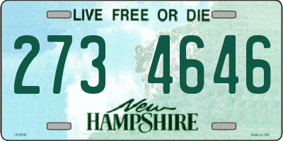 NH license plate 2734646