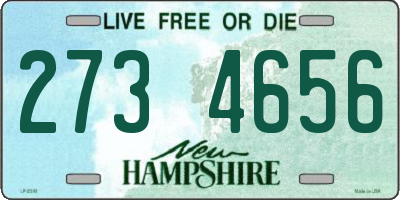 NH license plate 2734656