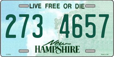 NH license plate 2734657