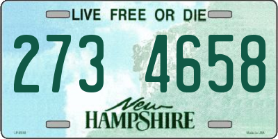 NH license plate 2734658