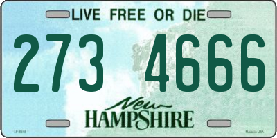 NH license plate 2734666