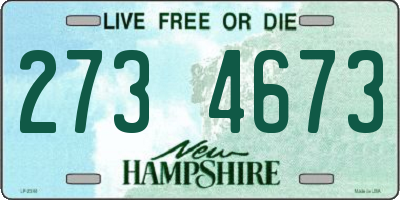 NH license plate 2734673