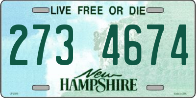 NH license plate 2734674