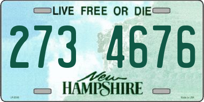 NH license plate 2734676