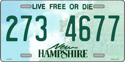 NH license plate 2734677