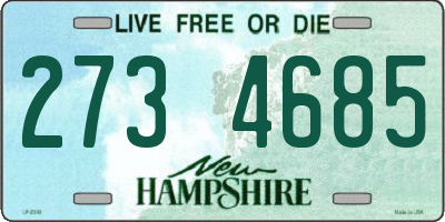 NH license plate 2734685