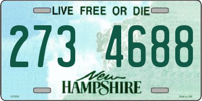 NH license plate 2734688