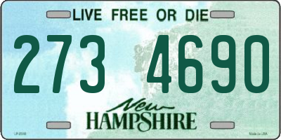 NH license plate 2734690