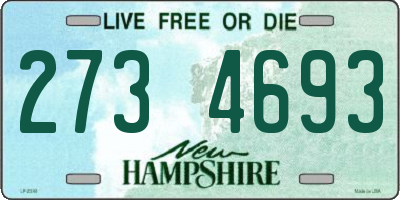 NH license plate 2734693
