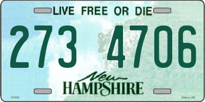 NH license plate 2734706