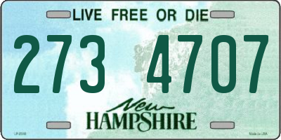 NH license plate 2734707