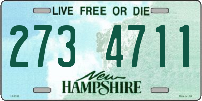 NH license plate 2734711