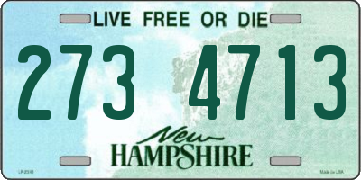 NH license plate 2734713