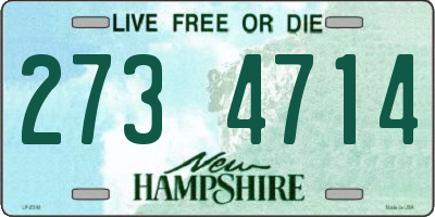 NH license plate 2734714