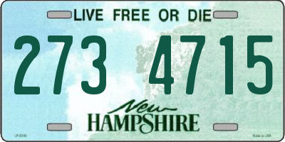 NH license plate 2734715