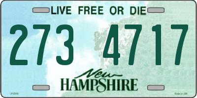 NH license plate 2734717