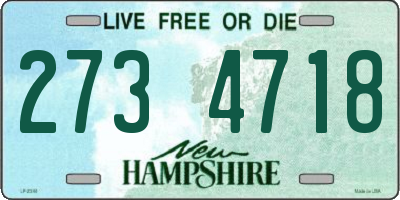 NH license plate 2734718