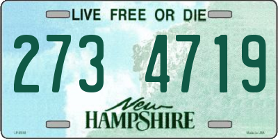 NH license plate 2734719