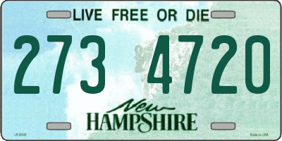 NH license plate 2734720
