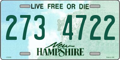NH license plate 2734722
