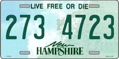 NH license plate 2734723