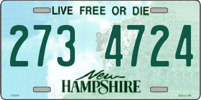 NH license plate 2734724