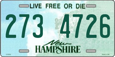 NH license plate 2734726