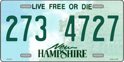 NH license plate 2734727