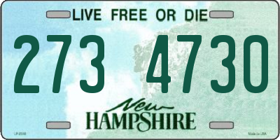 NH license plate 2734730