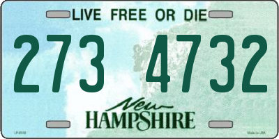 NH license plate 2734732