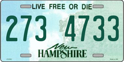 NH license plate 2734733