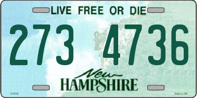 NH license plate 2734736