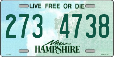 NH license plate 2734738
