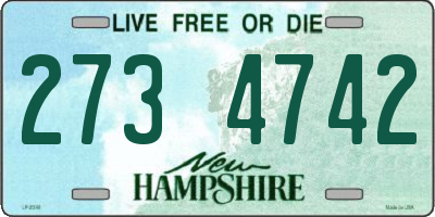 NH license plate 2734742