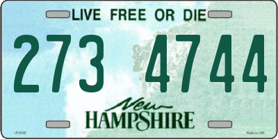 NH license plate 2734744