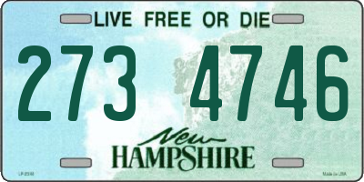 NH license plate 2734746