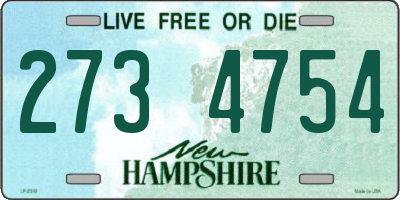 NH license plate 2734754