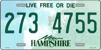 NH license plate 2734755