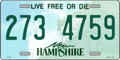 NH license plate 2734759