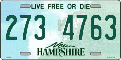 NH license plate 2734763
