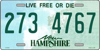 NH license plate 2734767