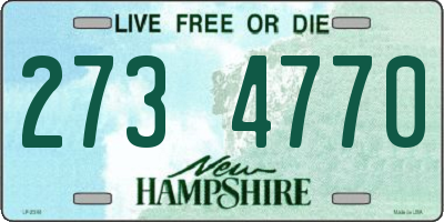 NH license plate 2734770