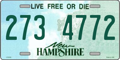 NH license plate 2734772