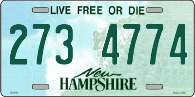 NH license plate 2734774