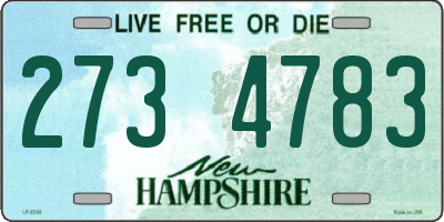 NH license plate 2734783