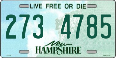 NH license plate 2734785