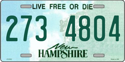 NH license plate 2734804