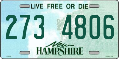 NH license plate 2734806