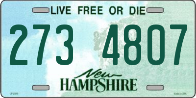 NH license plate 2734807